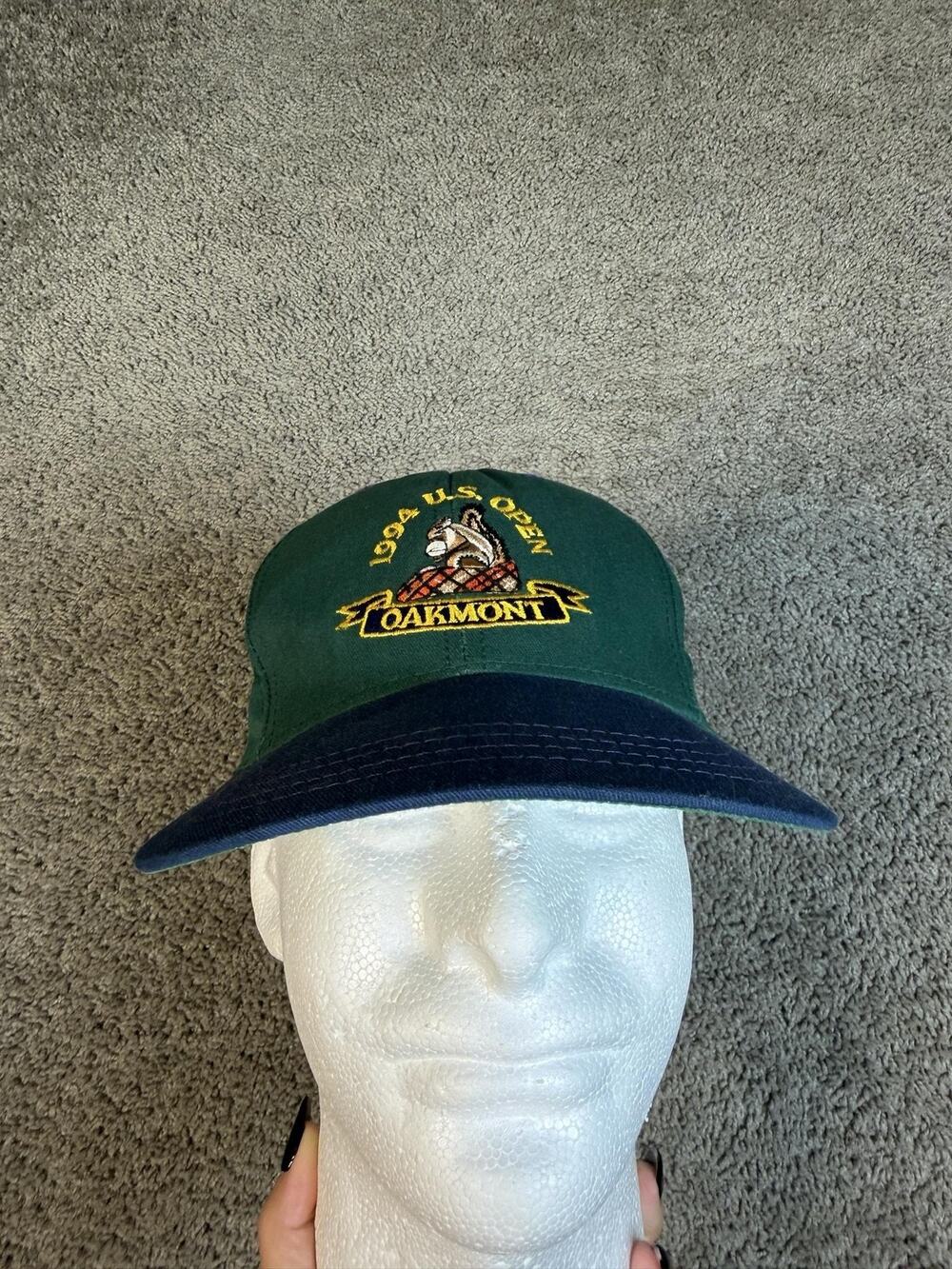 Vintage 1994 U.S. Open Oakmont Hat Cap Strap Back Mens One Size Green Cali Fame